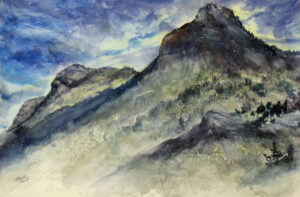 And Then There Is Grandfather Mountain — 22" x 15" watercolor, $1,800