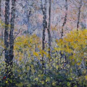 Beside the Trail and Above the Creek — 24" x 24" oil on canvas, $3,200