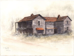 Old McHan Hotel: Whittier, NC — 30" x 22" watercolor, $2,500