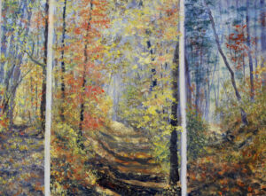 On The Trail With LinaBlue — 48" x 36" oil on canvas, $7,500